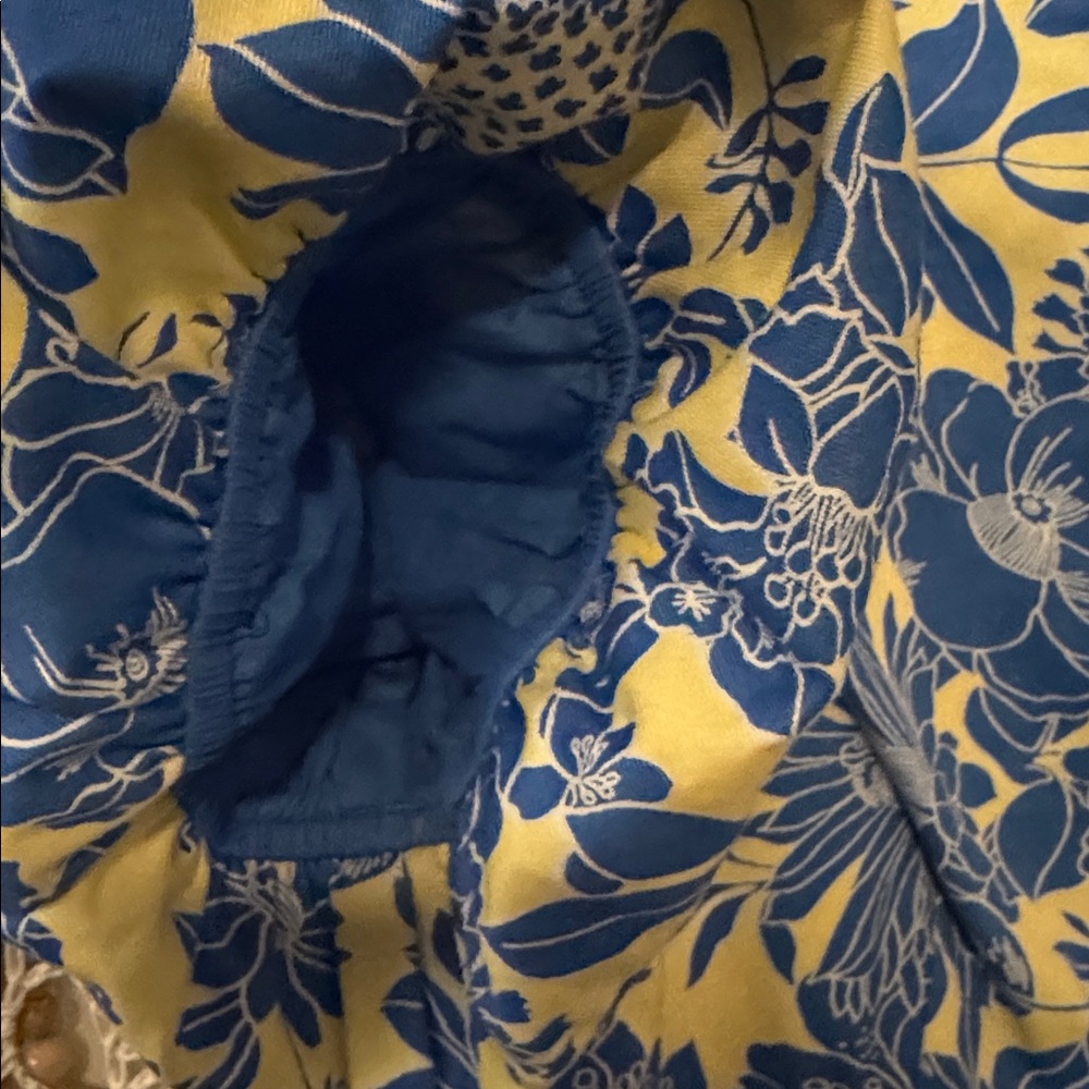 J. Crew Button-front puff-sleeve dress in blue floral twill Size 12 A00324 - Picture 7 of 9